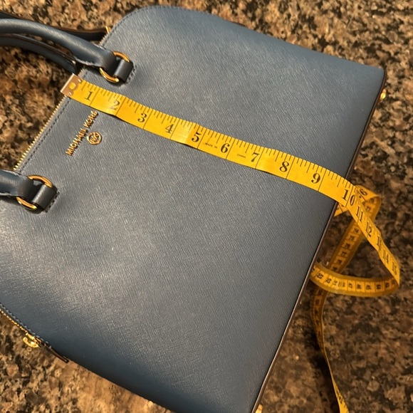 Michael Kors Blue large dome satchel Handbag NWT - Picture 15 of 17